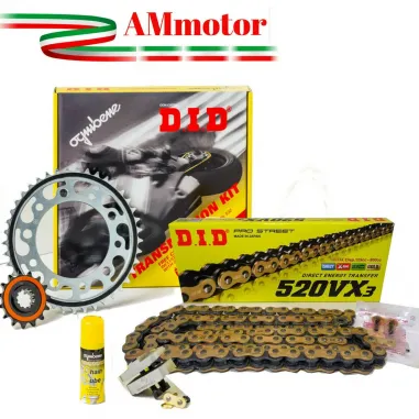 Kit Did Honda CB 500 F / X Trasmissione Moto Catena 520 VX3 Oro Rapporti 15 41