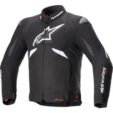 Giacca Alpinestars T-GP R V3 Drystar Black White Protezioni Cordura Da Moto