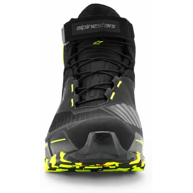 Scarpe Da Moto Alpinestars CR-X Drystar Riding Black Dark Gray Yellow Fluo Waterproof Uomo