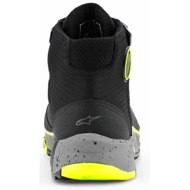 Scarpe Da Moto Alpinestars CR-X Drystar Riding Black Dark Gray Yellow Fluo Waterproof Uomo