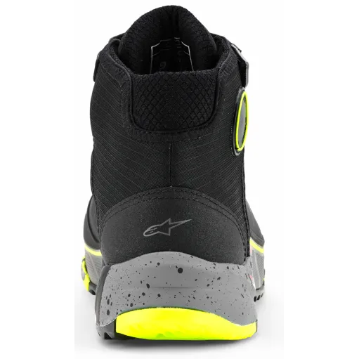 Scarpe Da Moto Alpinestars CR-X Drystar Riding Black Dark Gray Yellow Fluo Waterproof Uomo