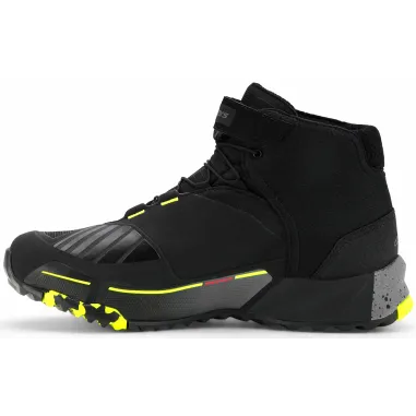Scarpe Da Moto Alpinestars CR-X Drystar Riding Black Dark Gray Yellow Fluo Waterproof Uomo
