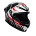 Casco Agv K6 S Karve Matt Black White Red Integrale Per Moto Opaco Visiera Max Pinlock