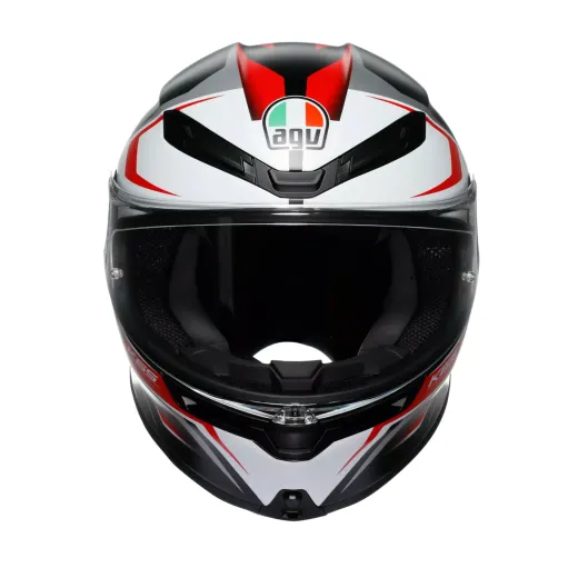 Casco Agv K6 S Karve Matt Black White Red Integrale Per Moto Opaco Visiera Max Pinlock