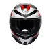 Casco Agv K6 S Karve Matt Black White Red Integrale Per Moto Opaco Visiera Max Pinlock