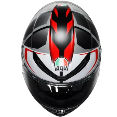 Casco Agv K6 S Karve Matt Black White Red Integrale Per Moto Opaco Visiera Max Pinlock