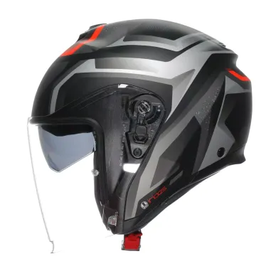 Casco Agv Irides Zurigo Matt Black Grey Doppia Visiera Moto