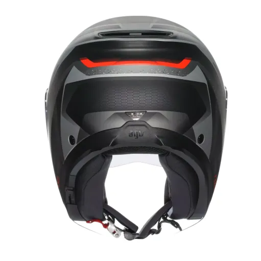 Casco Agv Irides Zurigo Matt Black Grey Doppia Visiera Moto