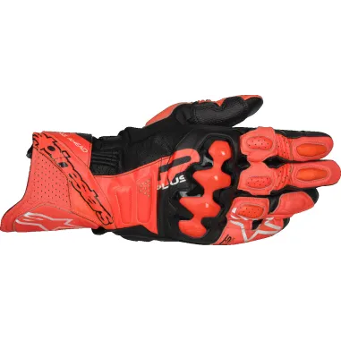 Guanti Moto Pelle Alpinestars GP PLUS R V3 Bright Red Red Fluo Black