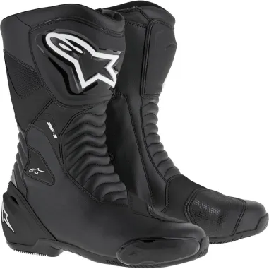 Alpinestars SMX-6 V3 R Black Silver Red Stivale Moto Strada Pista