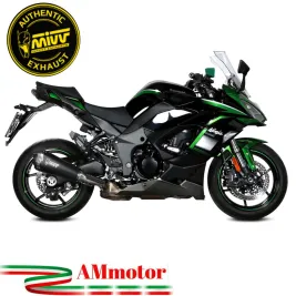 Mivv Kawasaki Ninja 1000 SX / Tourer Terminale Di Scarico Moto Marmitta Delta Race Inox Nero