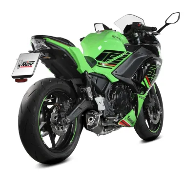 Scarico Mivv Kawasaki Ninja 650 24 - 2025 Moto Terminale Delta Race Nero Completo Di Collettori