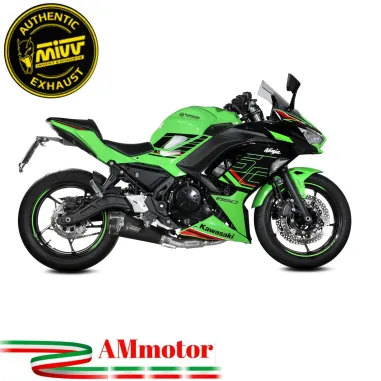 Scarico Mivv Kawasaki Ninja 650 24 - 2025 Moto Terminale Delta Race Nero Completo Di Collettori