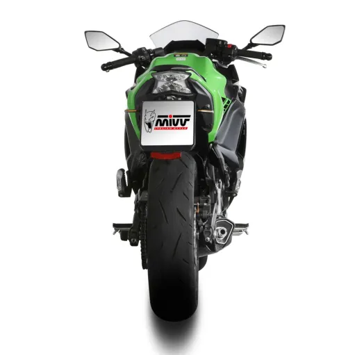 Scarico Mivv Kawasaki Ninja 650 24 - 2025 Moto Terminale Delta Race Nero Completo Di Collettori