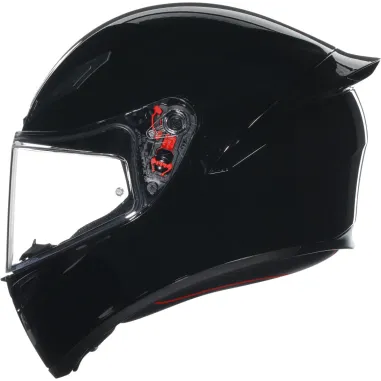 Casco Agv K1 S Solid Black Integrale Nero Lucido Moto