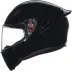 Casco Agv K1 S Solid Black Integrale Nero Lucido Moto