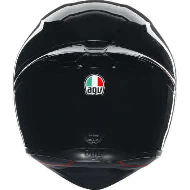 Casco Agv K1 S Solid Black Integrale Nero Lucido Moto