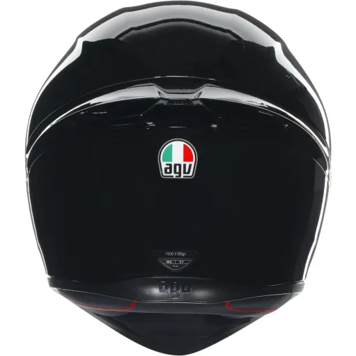 Casco Agv K1 S Solid Black Integrale Nero Lucido Moto