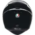 Casco Agv K1 S Solid Black Integrale Nero Lucido Moto