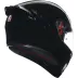 Casco Agv K1 S Solid Black Integrale Nero Lucido Moto