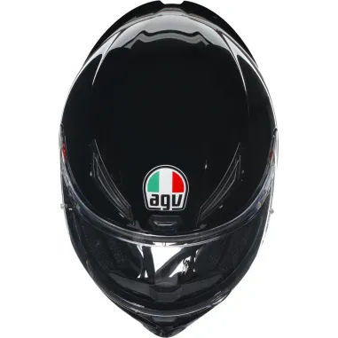 Casco Agv K1 S Solid Black Integrale Nero Lucido Moto
