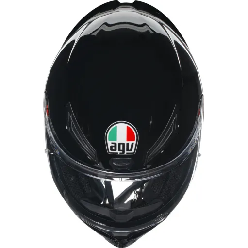 Casco Agv K1 S Solid Black Integrale Nero Lucido Moto