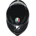 Casco Agv K1 S Solid Black Integrale Nero Lucido Moto