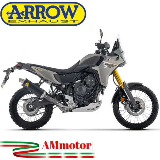 Arrow Yamaha Tenere' 700 2025 Terminale Di Scarico Moto Indy-Race Alluminio Dark Omologato Euro5+