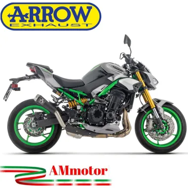 Arrow Kawasaki Z 900 2025 Terminale Di Scarico Moto Pro-Race Nichrom Dark Omologato Euro5+