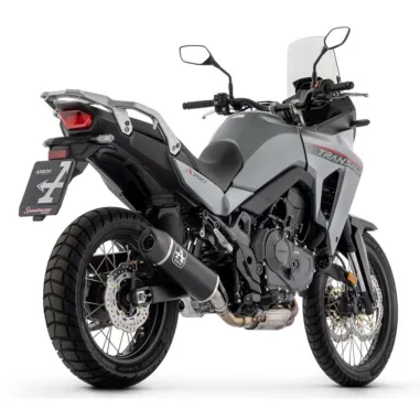 Arrow Honda Transalp 750 Terminale Di Scarico Moto Indy Race Dark Fondello Carby