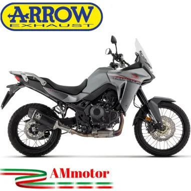 Arrow Honda Transalp 750 Terminale Di Scarico Moto Indy Race Dark Fondello Carby