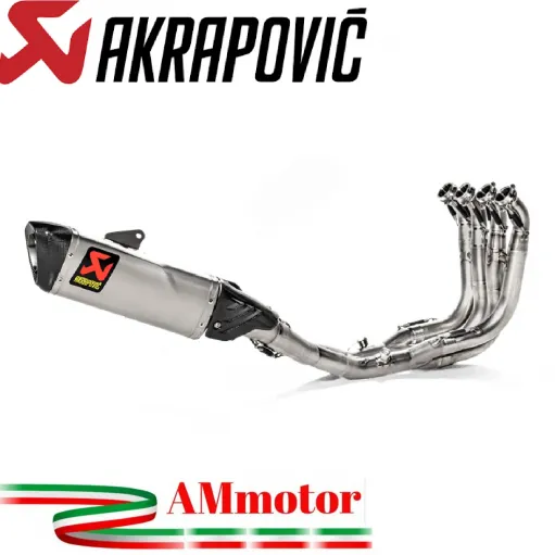 Akrapovic Bmw S 1000 RR 19 - 2024 Impianto Di Scarico Completo Evolution Line Terminale Collettori Full Titanio Moto