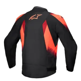 Giacca Da Moto Alpinestars T-SP 1 V2 Protezioni Cordura Nero Rosso Fluo 2