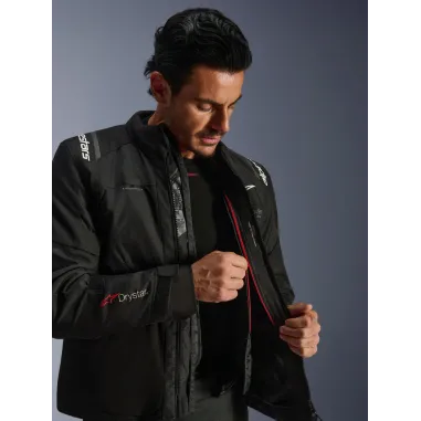 Giacca Alpinestars Andes V4 Drystar Black Impermeabile Da Moto Cordura Touring Invernale