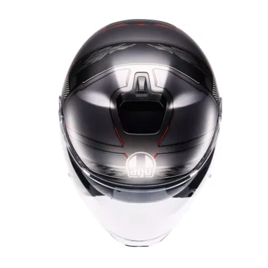 Casco Jet Agv Irides Zagabria Matt Gunmetal Red Doppia Visiera Moto 22206