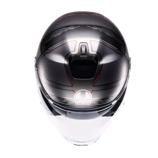 Casco Jet Agv Irides Zagabria Matt Gunmetal Red Doppia Visiera Moto 22206