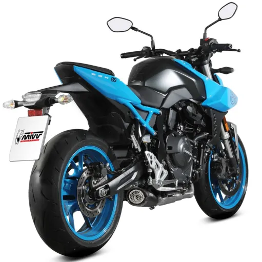 Scarico Completo Mivv Suzuki GSX-8S 22 - 2024 Scarico X-M5 Inox Nero Per Moto Racing