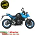 Scarico Completo Mivv Suzuki GSX-8S 22 - 2024 Scarico X-M5 Inox Nero Per Moto Racing
