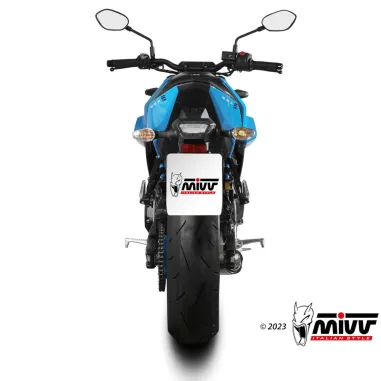 Scarico Completo Mivv Suzuki GSX-8S 22 - 2024 Scarico X-M5 Inox Nero Per Moto Racing