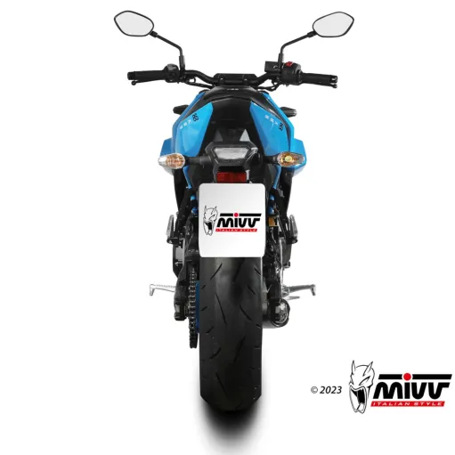 Scarico Completo Mivv Suzuki GSX-8S 22 - 2024 Scarico X-M5 Inox Nero Per Moto Racing