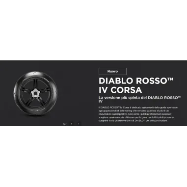 Pirelli Diablo 4 Corsa 120/70 + 190 /55 17 Coppia Pneumatici Moto