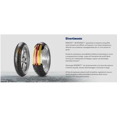 Roadtec Z8 Interact 120 70 190 / 55 ZR 17 Coppia Metzeler Pneumatici moto Gomme