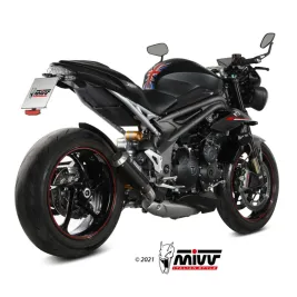 Mivv Triumph Speed Triple 1050 R / S / RS Terminale Di Scarico Moto Marmitta MK3 Carbonio 2