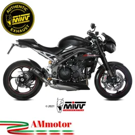 Mivv Triumph Speed Triple 1050 R / S / RS Terminale Di Scarico Moto Marmitta MK3 Carbonio