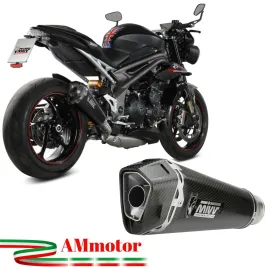 Mivv Triumph Speed Triple 1050 R / S / RS Terminale Di Scarico Moto Marmitta Delta Race Carbonio