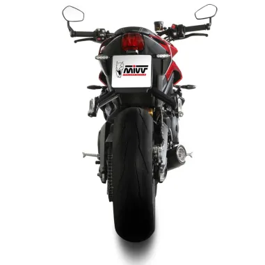 Scarico Completo Mivv Triumph Street Triple 765 R / RS 23 - 2024 Terminale Moto X-M5 Inox Nero