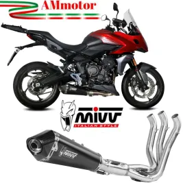 Scarico Completo Mivv Triumph Tiger Sport 660 22 - 2024 Terminale Moto Delta Race Inox Nero