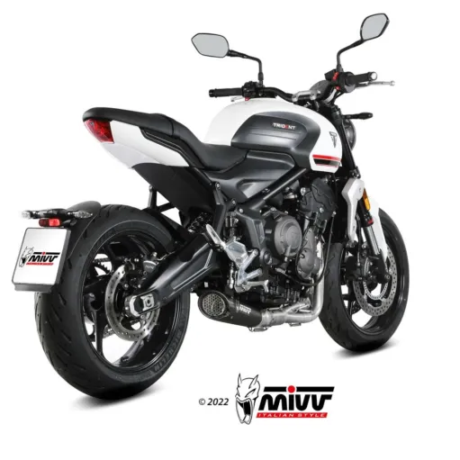 Scarico Completo Mivv Triumph Trident 660 21 - 2024 Terminale Moto X-M5 Inox Nero