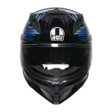 Casco Agv K7 Genesis Matt Black Blue Grey Integrale Per Moto Opaco Visiera Max Pinlock