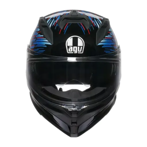 Casco Agv K7 Genesis Matt Black Blue Grey Integrale Per Moto Opaco Visiera Max Pinlock